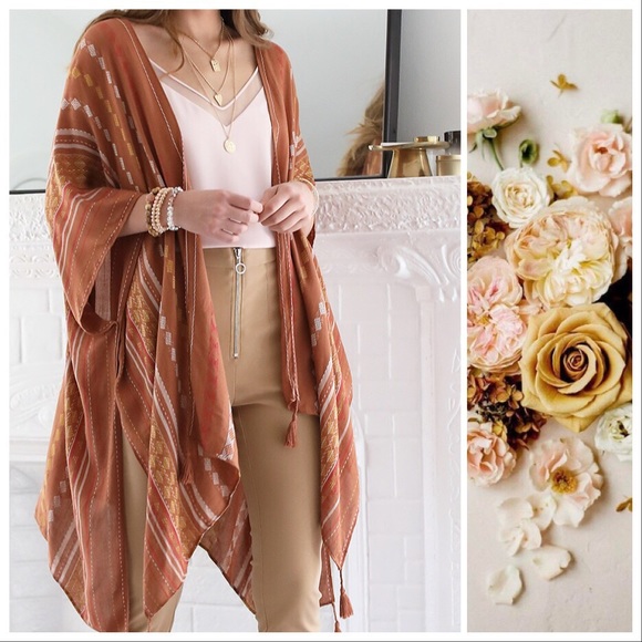 littlegypsie Jackets & Blazers - *HOLD*(ON BACK ORDER) Spice Boho Shawl Kimono